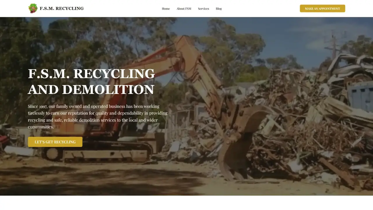 F.S.M. Recycling and Demolitions website